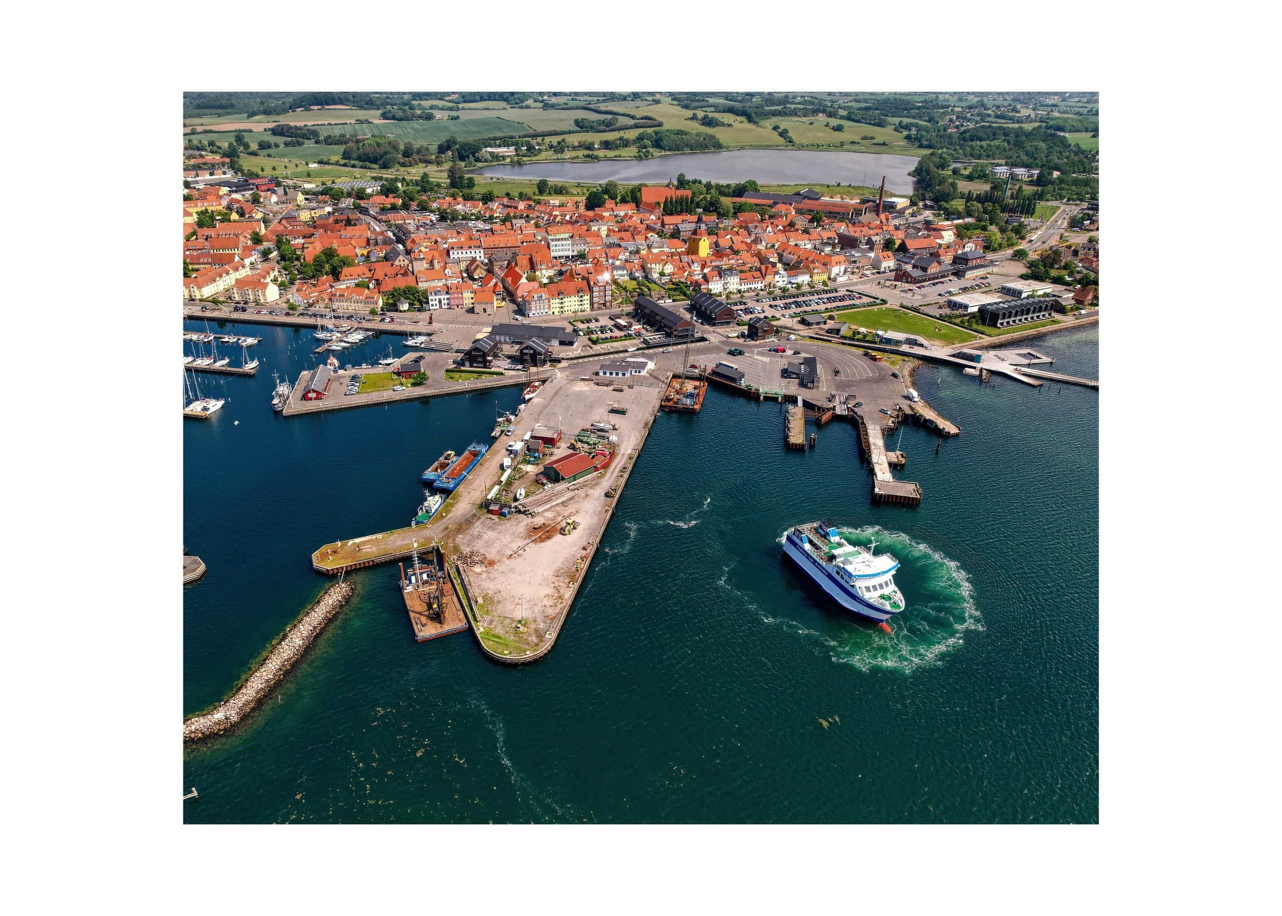 Faaborg – luftfoto fra CityPoster.dk